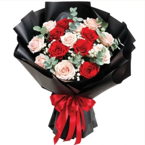Crimson & Blush Rose Symphony